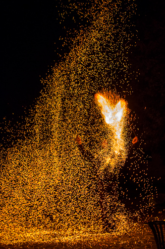 feuershow in oelsnitz